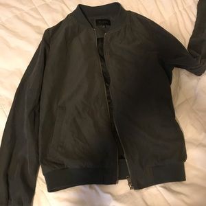 Heather gray bomber jacket